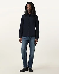 Gleason Press Stud Ramskull Denim Shirt