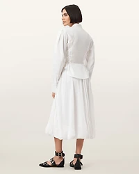 Nia Draped Midi Skirt