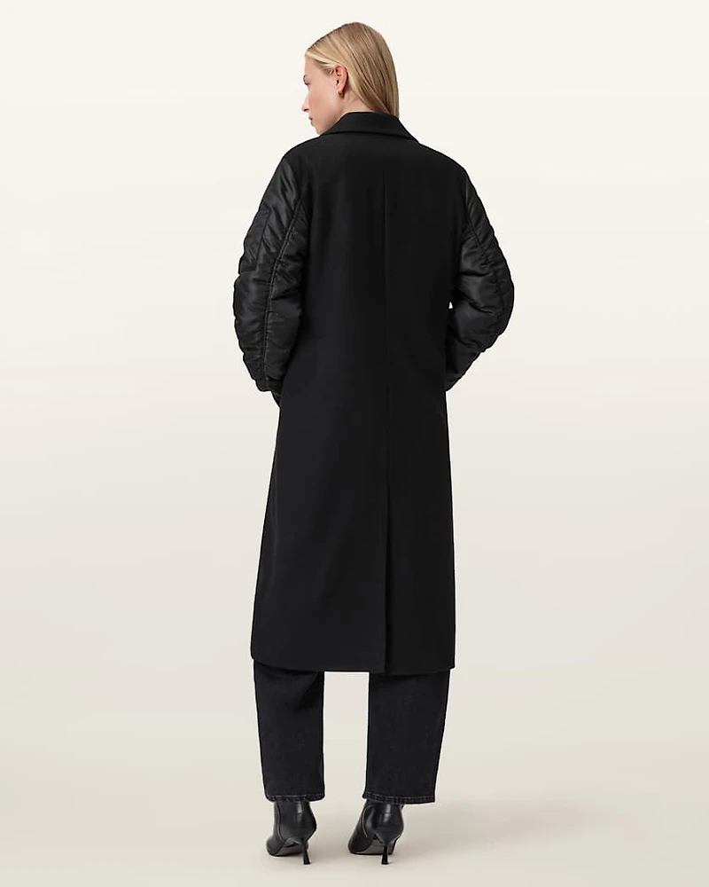Paulah Wool Blend Double Breasted Coat