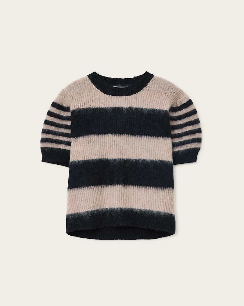 Clem Striped Knitted T-Shirt