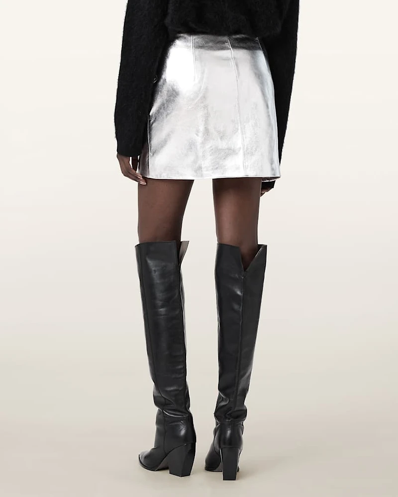 Renai Leather Mini Skirt