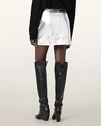 Renai Leather Mini Skirt