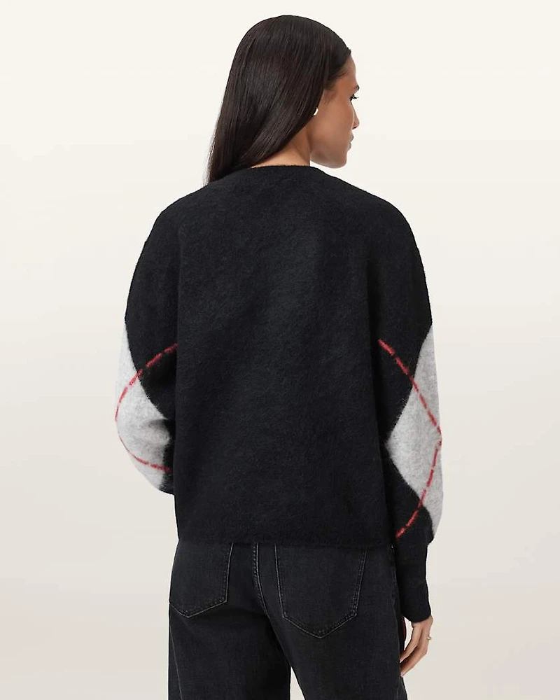 Lou Argyle Wool Jumper