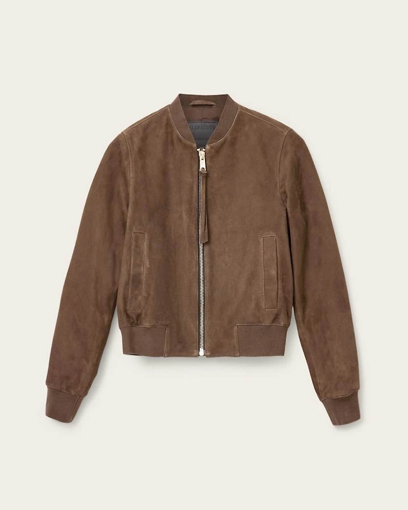Orten Suede Bomber Jacket