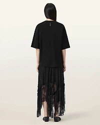 Josie Tiered Lace Midi Skirt