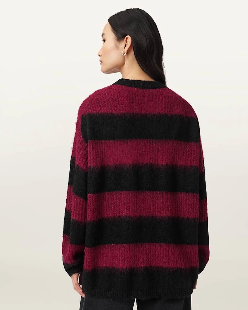Onyx Striped Relaxed Jumper
