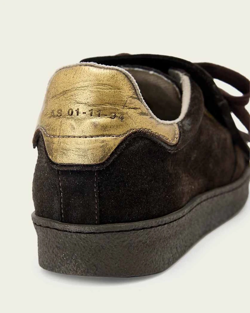 Thelma Fringe Leather Low Top Trainers
