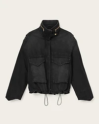 Clay Denim Cropped Jacket