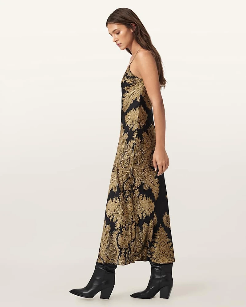 Bryony Paisley Slip Dress