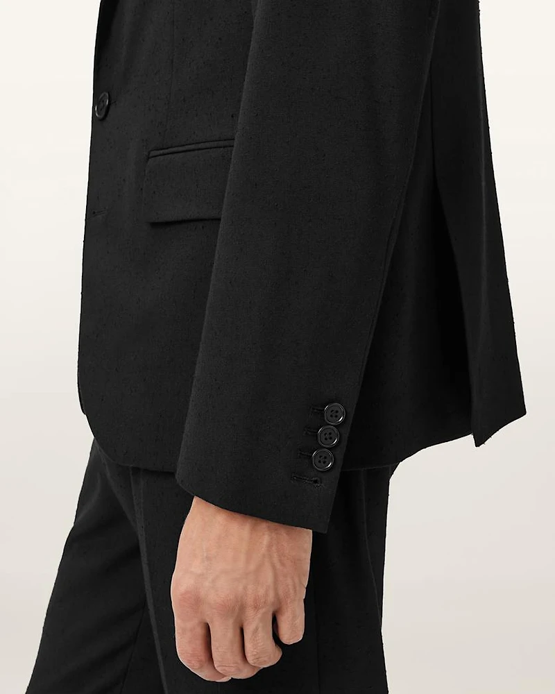 Germain Satin Single Breasted Blazer