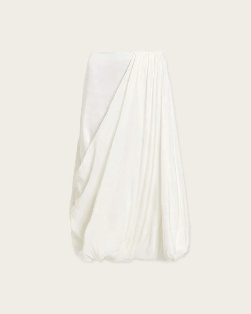 Nia Draped Midi Skirt