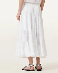 Eva Tiered Midi Skirt
