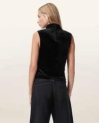 Tia Velvet Sleeveless Top
