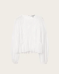Melani Round Neck Gathered Top