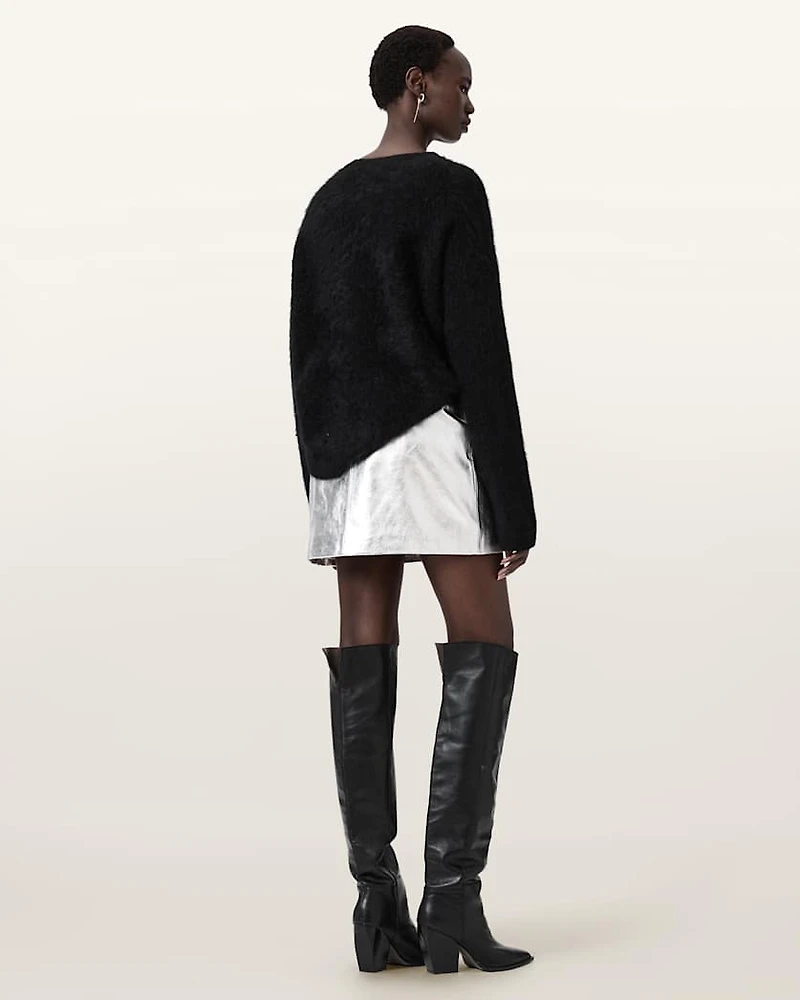 Renai Leather Mini Skirt