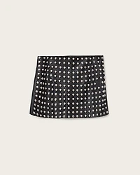 Lea Studded Leather Mini Skirt