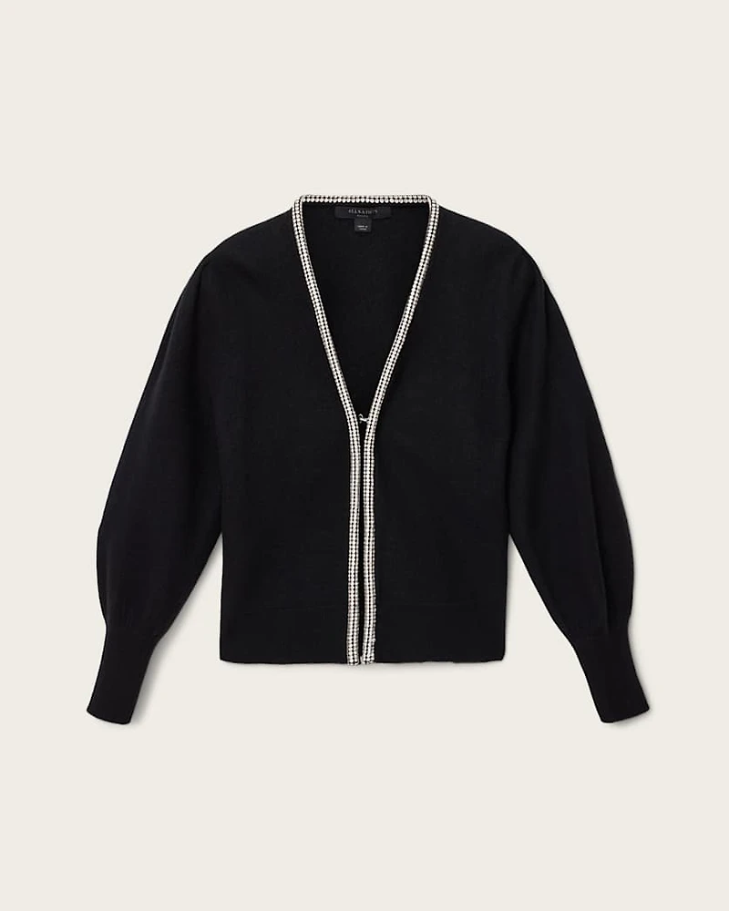 Odell Embellished Wool Cardigan