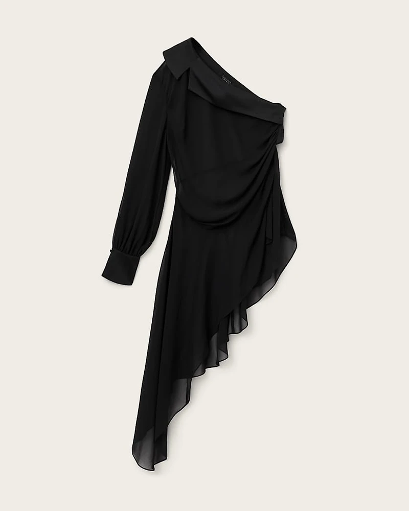 Anaya Asymmetric Sheer Top