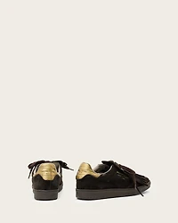 Thelma Fringe Leather Low Top Trainers
