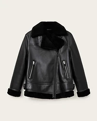 Sola Shearling Biker Jacket