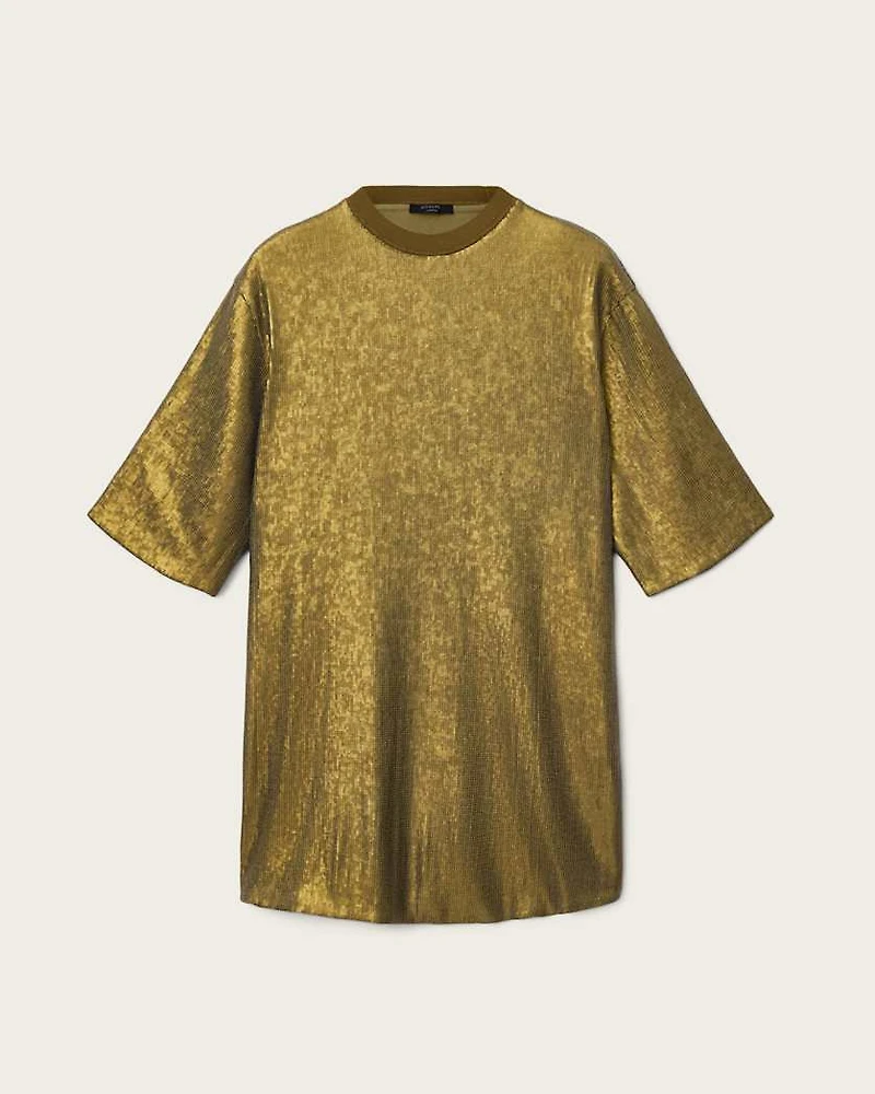 Opal Metallic Logo Dress