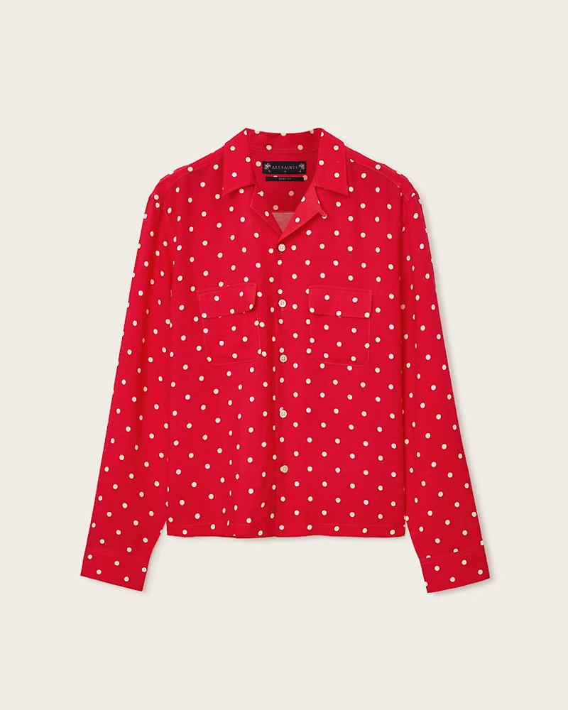 Mini Polkadot Sheer Shirt