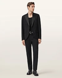 Germain Satin Single Breasted Blazer