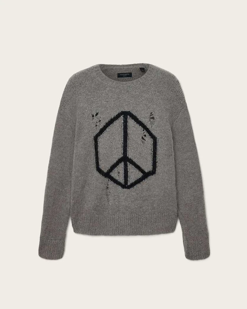 Message Oversized Wool Jumper