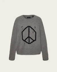 Message Oversized Wool Jumper