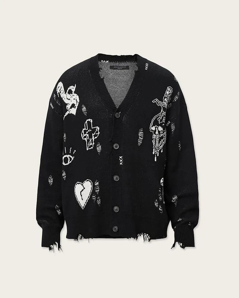 Caledon Oversized Jacquard Cardigan