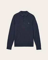 Mode Merino Long Sleeve Ramskull Polo Shirt