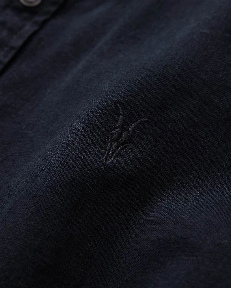 Gleason Press Stud Ramskull Denim Shirt