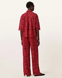 Charli Embroidered Straight Fit Trousers