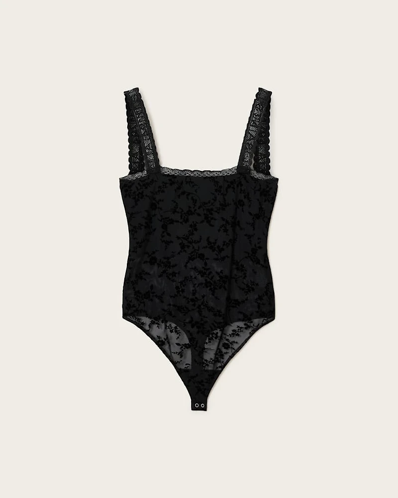 Charli Flocked Bodysuit