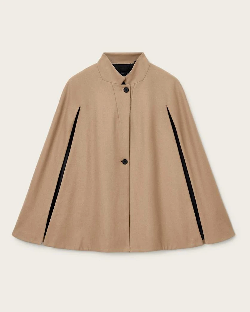 Lunis Wool Cape Coat