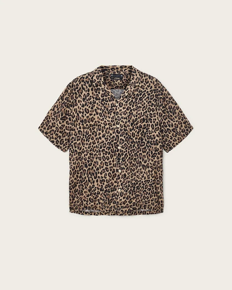 Leopardone Linen Blend Shirt
