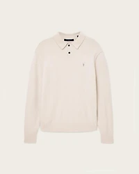 Statten Long Sleeve Ramskull Polo Jumper