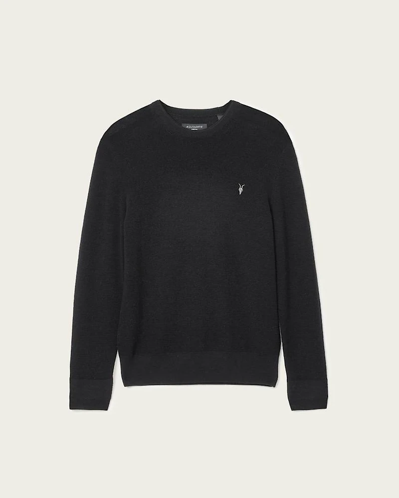 Aspen Waffle Texture Crew Neck Ramskull Jumper