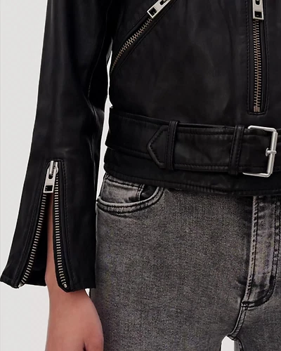 Balfern Leather Biker Jacket