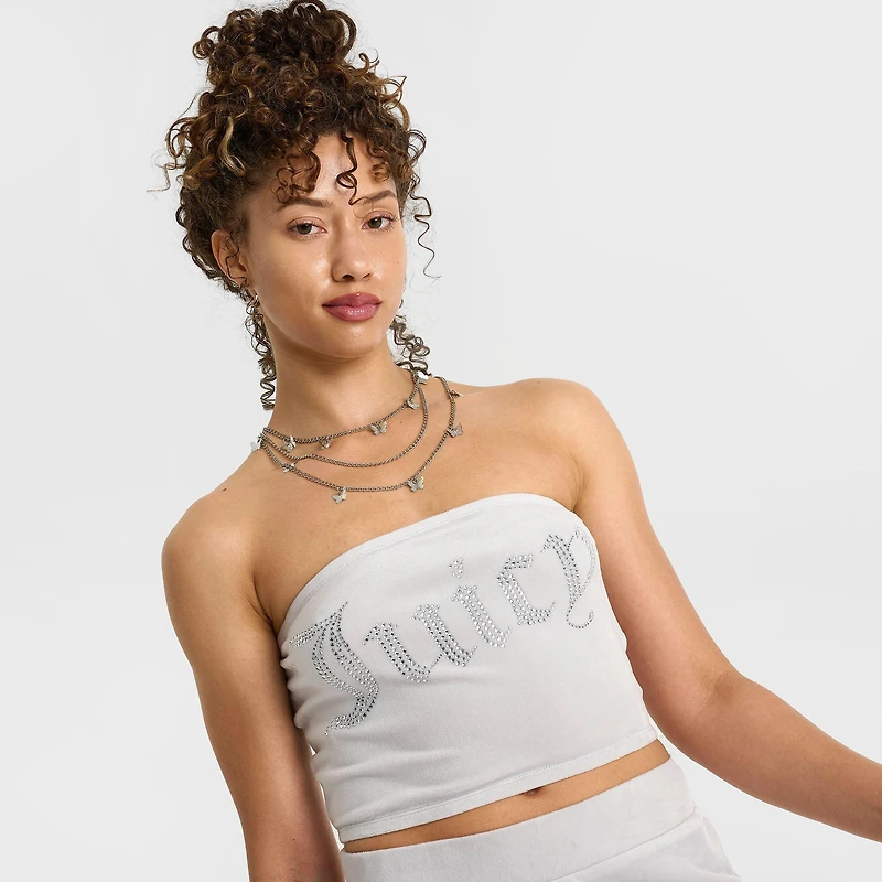 Womens Juicy Couture OG Bling Tube Top