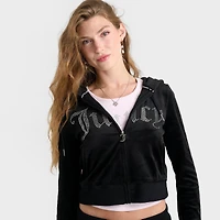 Women's Juicy Couture Bling Front Hoodie