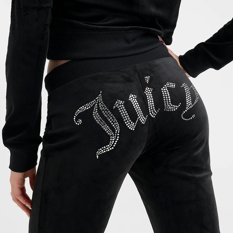 Women's Juicy Couture OG Big Bling Velour Track Pants