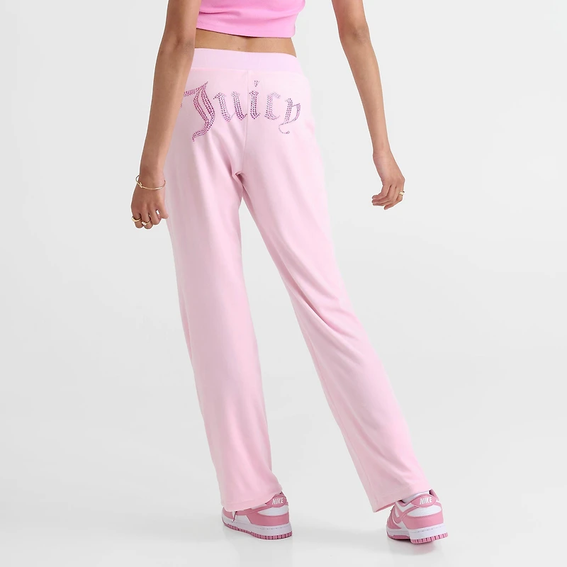 Women's Juicy Couture OG Big Bling Velour Track Pants
