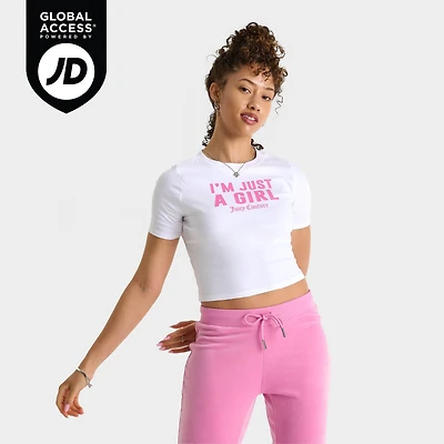 Women's Juicy Couture Graphic Baby T-Shirt