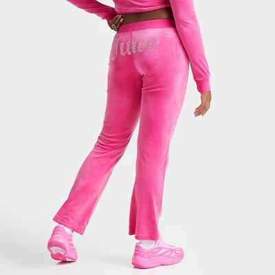 Women's Angel Reese x Juicy Couture Big Bling Velour Track Pants