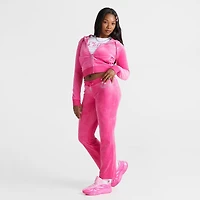 Women's Angel Reese x Juicy Couture Big Bling Velour Track Pants