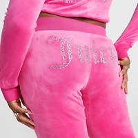 Women's Angel Reese x Juicy Couture Big Bling Velour Track Pants