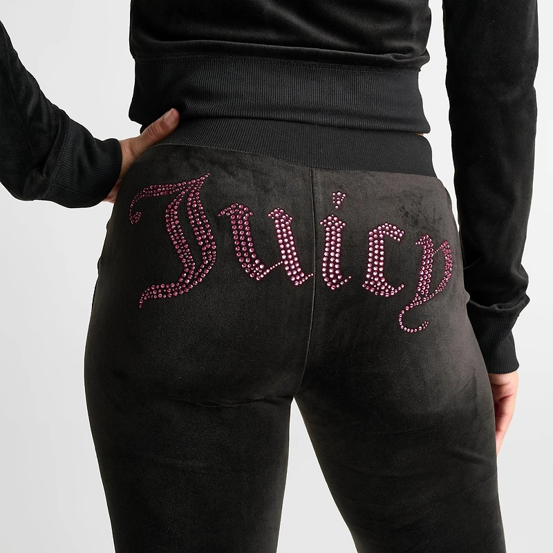 Women's Juicy Couture OG Big Bling Velour Track Pants