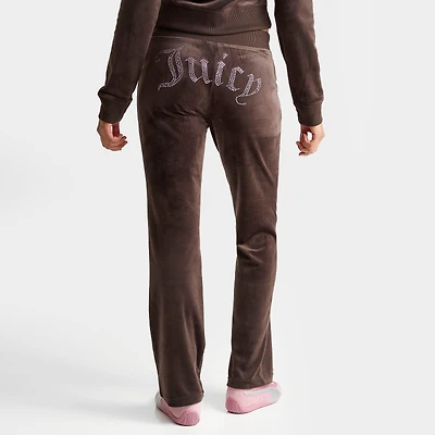 Women's Juicy Couture OG Big Bling Velour Track Pants