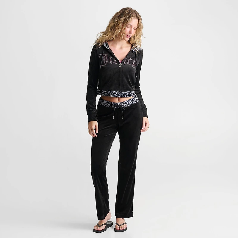 Women's Juicy Couture OG Big Bling Velour Track Pants